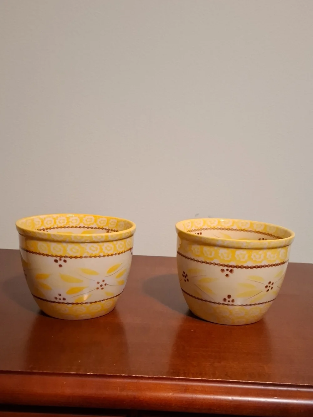 Temptations Presentable Ovenware 1 Quart Yellow Bowls Set Of 2